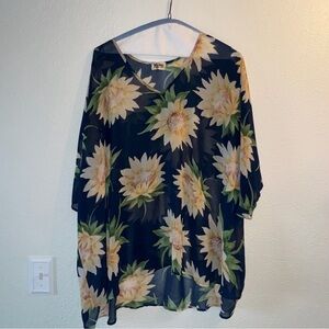 Show Me Your Mumu Peta Tunic in Birdie Ruffle.